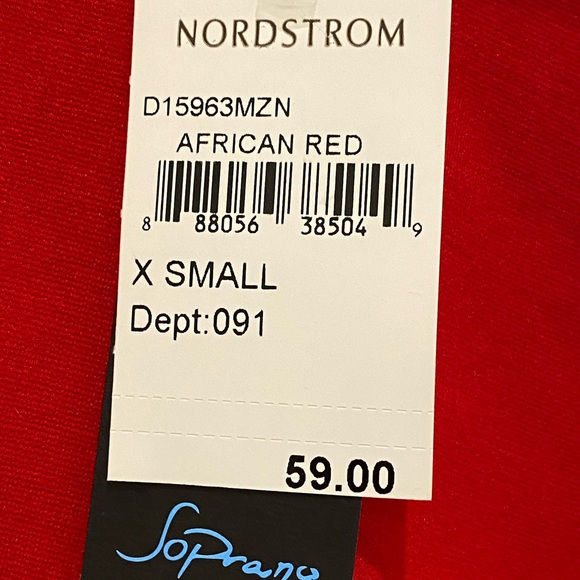 Nordstrom’s red dress. New with tags. - Picture 4 of 5